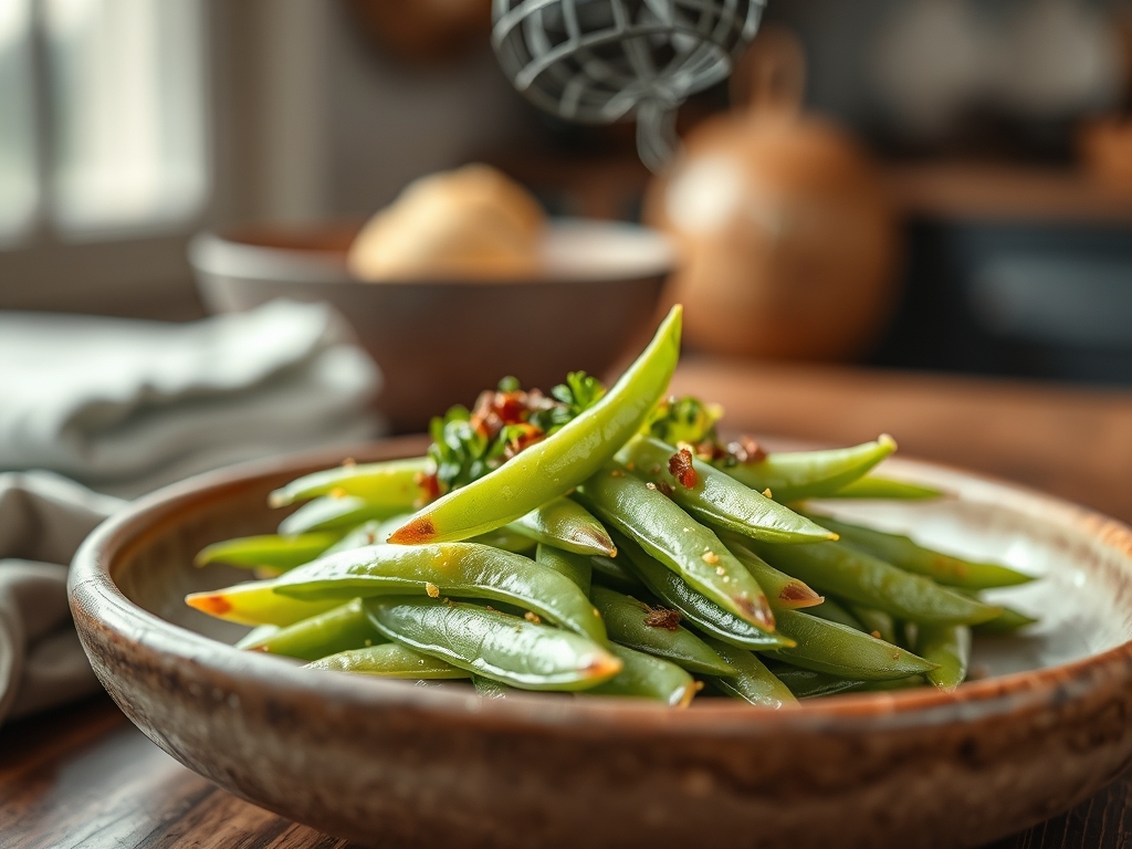 Blanched Snow Peas