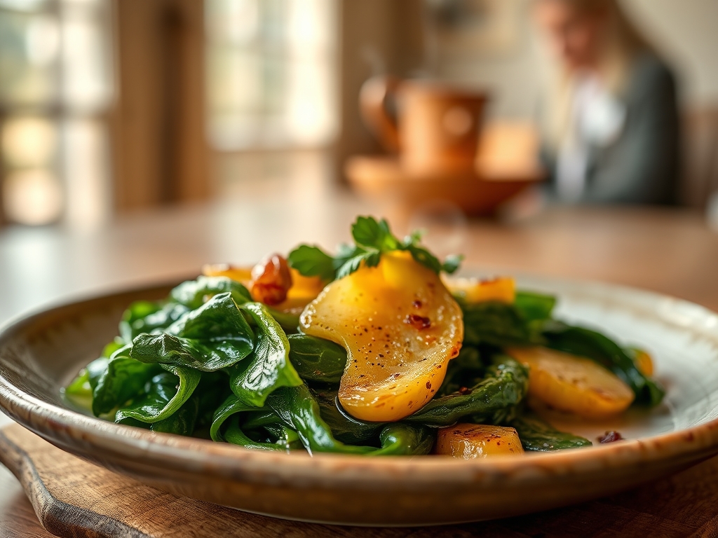 Blanched Spinach